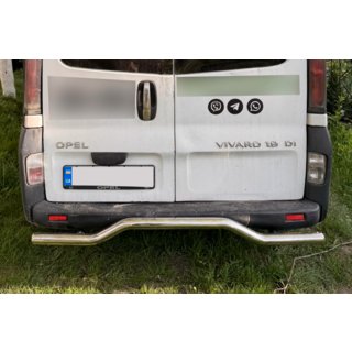 Achterbeschermbeugel AK006 (RVS) Opel Vivaro 2001–2015 foto 1