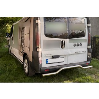 Achterbeschermbeugel AK006 (RVS) Opel Vivaro 2001–2015 foto 3