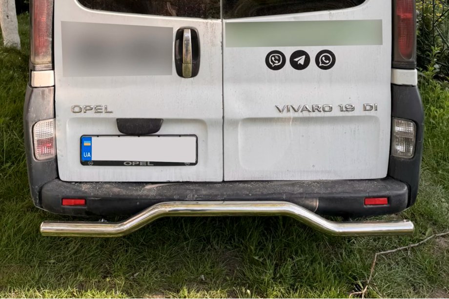 Opel Vivaro 2001–2015 Achterbeschermbeugel AK006 (RVS) Image