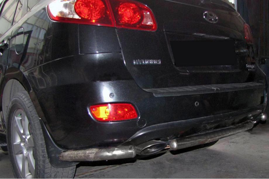 Hyundai Santa Fe 2 2006–2012 Achterhoekstukken voor centrale beugel AK0073 (2 st., RVS) Image