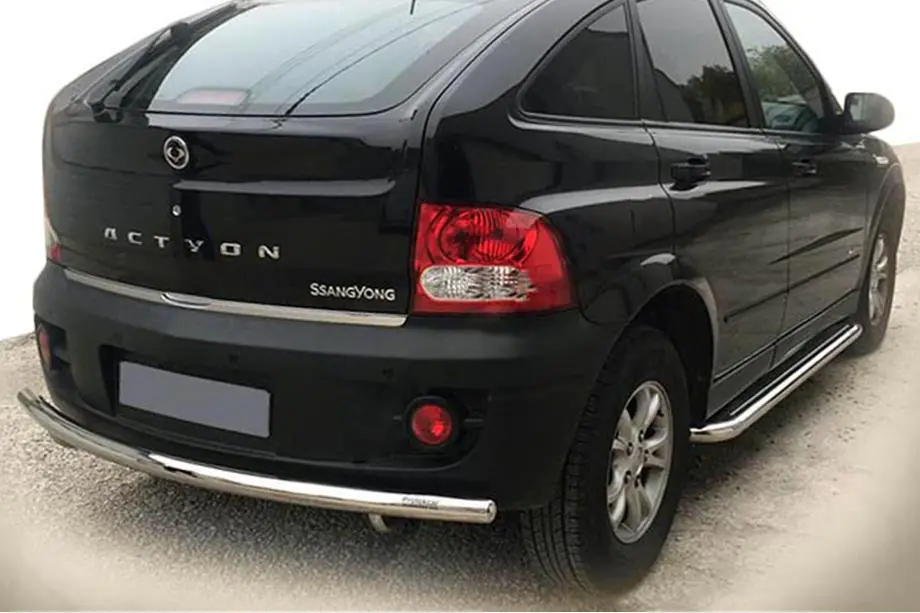 SsangYong Action 2005–2018 Achterbeschermbeugel AK002 (RVS) Image