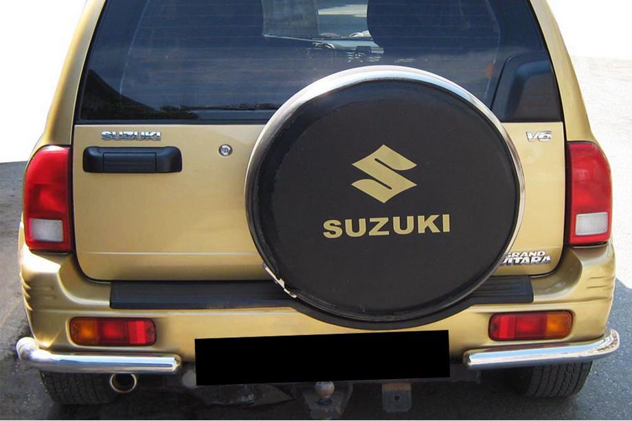 Suzuki Vitara 1998–2006 Achterbeschermbeugel AK003 (RVS) Image