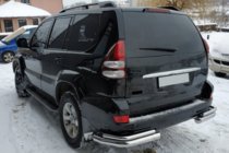 Toyota Land Cruiser Prado 120 2002–2009 Achterste dubbele hoekstukken AK003-2 (2 st., RVS) foto 3