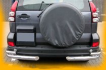Toyota Land Cruiser Prado 120 2002–2009 Achterste dubbele hoekstukken AK003-2 (2 st., RVS) foto 4