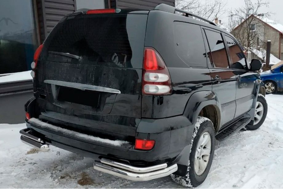 Toyota Land Cruiser Prado 120 2002–2009 Achterste dubbele hoekstukken AK003-2 (2 st., RVS) Image