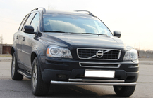 Volvo XC90 2002–2014 Voorbeschermbeugel ST014 (RVS) foto 2