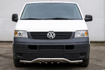 Volkswagen T5 Transporter 2003–2010 RVS bullbar met golfgrille ST007-1 foto 1