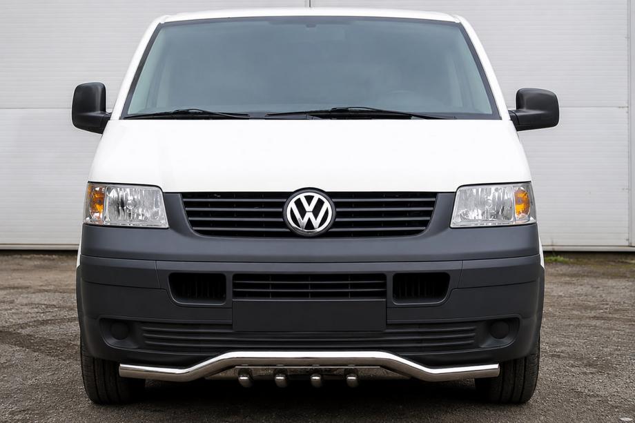 Volkswagen T5 Transporter 2003–2010 RVS bullbar met golfgrille ST007-1 Image