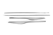Renault Clio IV 2012–2019 Deurstrips met uitsparing (set 4 stuks, RVS) foto 3