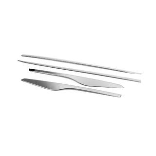 Deurstrips met uitsparing (set 4 stuks, RVS) Renault Clio IV 2012–2019 foto 4