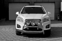 Chevrolet Trax 2012–2023 Voorste bullbar WT018 (RVS) foto 3