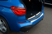 BMW X1 F48 2015–2022 OmsaLine rvs chromen achterbumperbeschermer foto 5