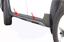 Renault Duster 2018–2024 Deurlijst afdekstrips RVS (set van 6) Carmos - Turks staal foto 1