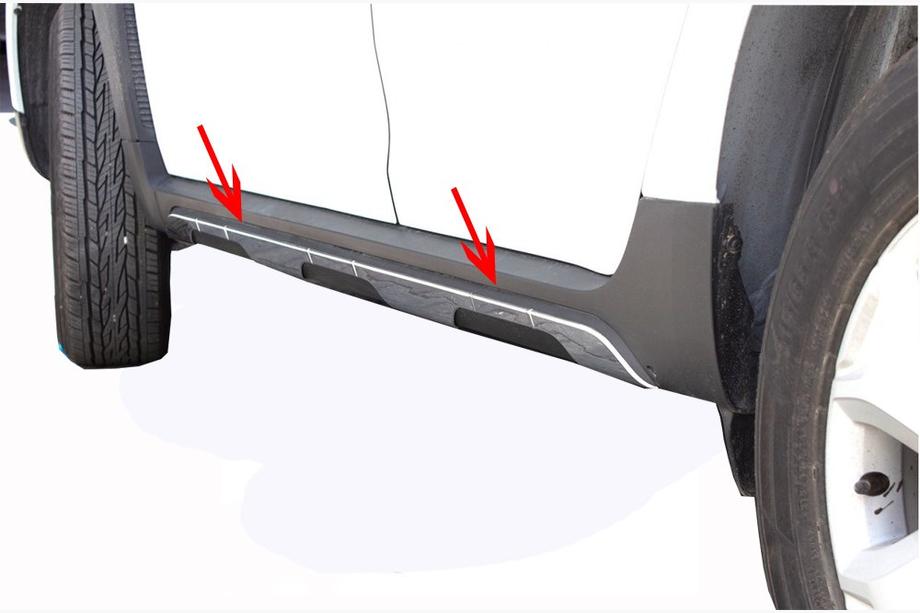 Renault Duster 2018–2024 Deurlijst afdekstrips RVS (set van 6) Carmos - Turks staal Image