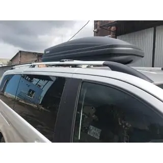 Dakrails chroom CAN origineel design (metalen steunen) Mercedes Vito/V-klasse W447 2014– foto 3