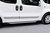 Fiat Doblo II 2010–2022 Zijsteps Allmond Grey (2 stuks, aluminium) foto 1