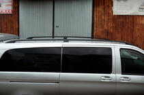 Mercedes Vito/V-klasse W447 2014– Zwarte dakrails CAN origineel design (metalen voeten) Korte wielbasis (SHORT) foto 4