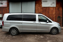 Mercedes Vito/V-klasse W447 2014– Zwarte dakrails CAN origineel design (metalen voeten) Korte wielbasis (SHORT) foto 5