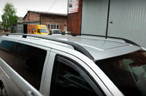 Mercedes Vito/V-klasse W447 2014– Zwarte dakrails CAN origineel design (metalen voeten) Korte wielbasis (SHORT) foto 1