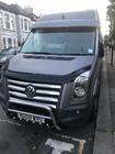Volkswagen Crafter 2006–2016 Zonneklep voor voorruit op frame V1 (hoogglans zwart, 5 mm) foto 3