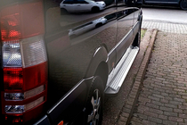 Volkswagen Crafter 2006–2016 Side steps Allmond Grey (set van 2, aluminium) Lang/Extra lang foto 3