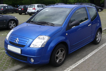 Citroen C-2 2003–2009 Buitenste raamlijsten (2 stuks, RVS) foto 1