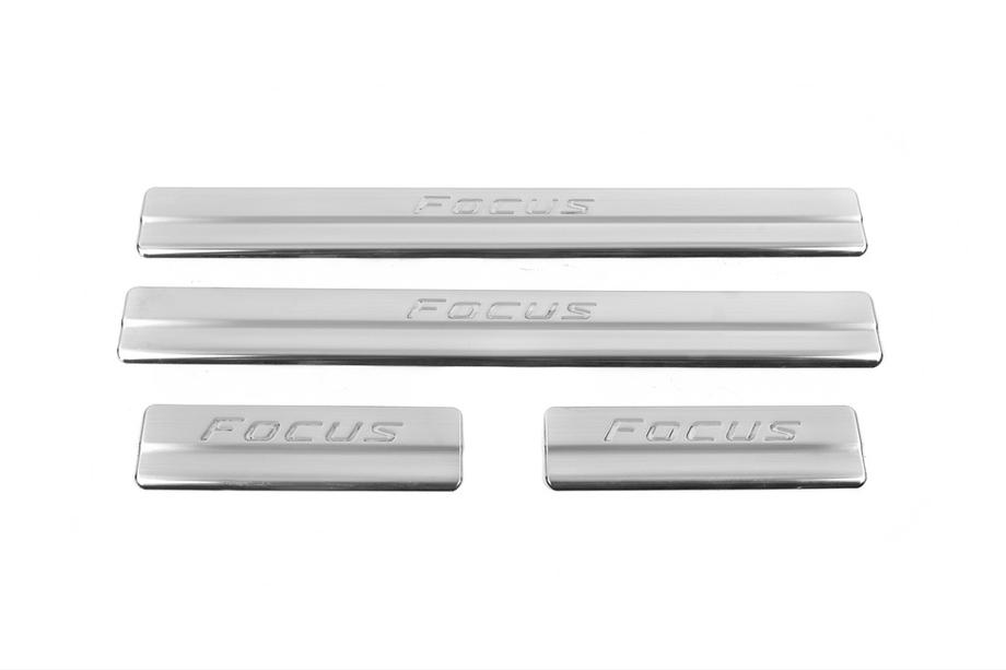 Ford Focus III 2011–2017 OmsaLine instaplijsten (set van 4, RVS) Image