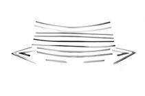 Hyundai Accent 2011–2017 Complete set raamomlijstingen (14-delig, RVS) foto 2