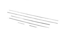 Hyundai I-20 2008–2012 Onderste raamglas sierlijsten (6-delig, RVS) foto 3