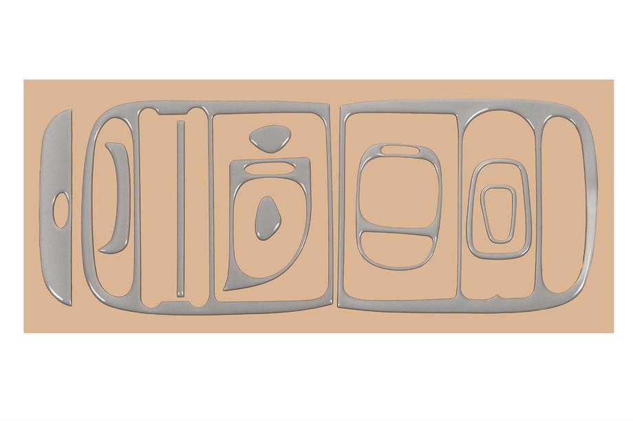 Hyundai H200, H1, Starex 1998–2007 Dashboard sierlijsten Titanium Foto 5
