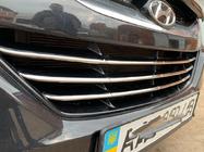 Hyundai IX-35 2010–2015 Sierstrips voor radiateurgrille (3 stuks, RVS) foto 5