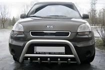 Kia Soul I 2008–2013 RVS bullbar 60 mm, zonder opschrift foto 2