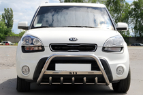 Kia Soul I 2008–2013 RVS bullbar 60 mm, zonder opschrift foto 1