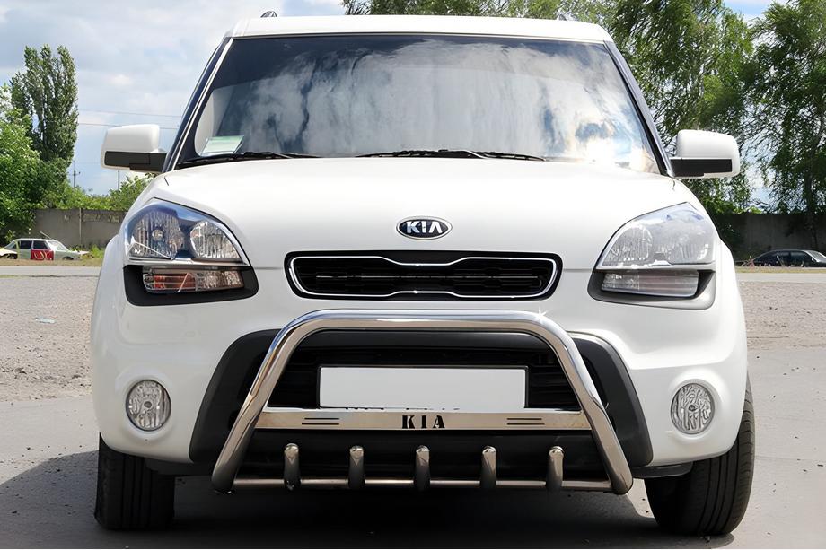 Kia Soul I 2008–2013 RVS bullbar 60 mm, zonder opschrift Image