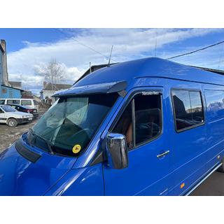 Voorruitvizier (zwart hoogglans, 5 mm) Mercedes Sprinter W901/902/903/904/905 1995–2006 foto 3