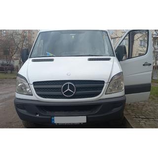 Rechte koplampwimpers (zwart, ABS, 2006-2013) Mercedes Sprinter W906 2006–2018 foto 4