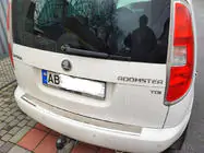 Skoda Roomster 2006–2015 RVS beschermplaat achterbumper foto 1