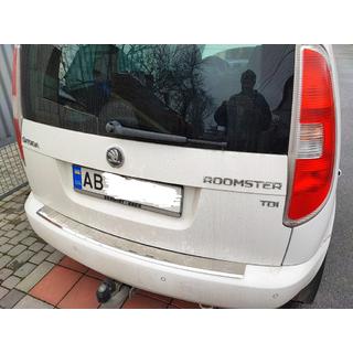 RVS beschermplaat achterbumper Skoda Roomster 2006–2015 foto 1