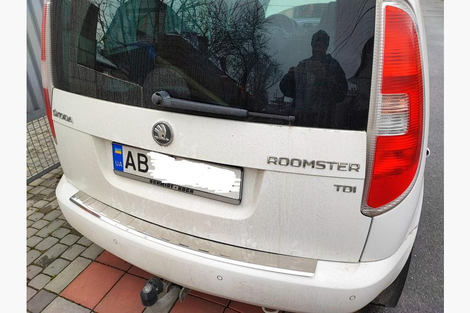 Skoda Roomster 2006–2015 RVS beschermplaat achterbumper Mat Image