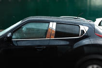 Nissan Juke 2010–2019 Deurstijl sierlijsten (8-delig, RVS) foto 1