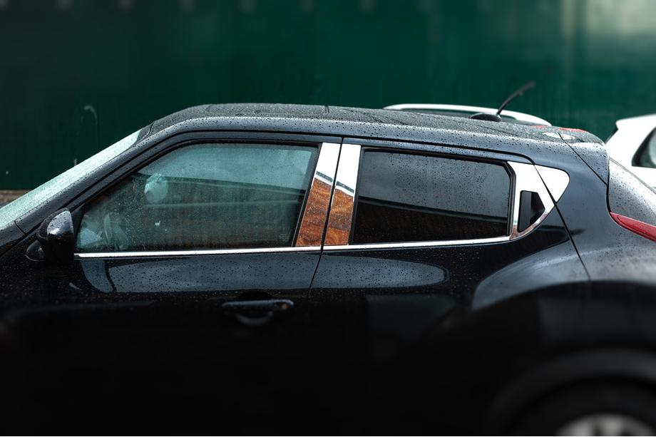 Nissan Juke 2010–2019 Deurstijl sierlijsten (8-delig, RVS) Image