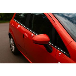 RVS raamlijsten (6-delig) Nissan Micra K12 2003–2010 foto 1