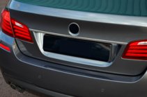 BMW 5 Serie F10/F11 2010–2016 Sierstrip boven kentekenplaat SD (RVS) foto 5
