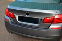 BMW 5 Serie F10/F11 2010–2016 Sierstrip boven kentekenplaat SD (RVS) foto 4