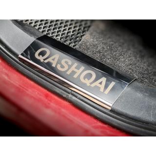 RVS instaplijsten voor kunststof dorpels (set 4 stuks) Nissan Qashqai 2010–2014 foto 3