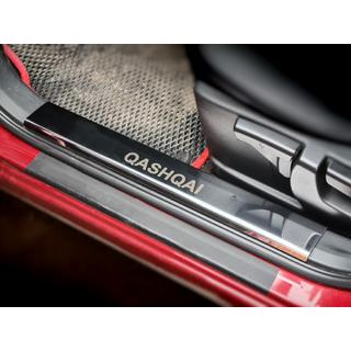 RVS instaplijsten voor kunststof dorpels (set 4 stuks) Nissan Qashqai 2010–2014 foto 1