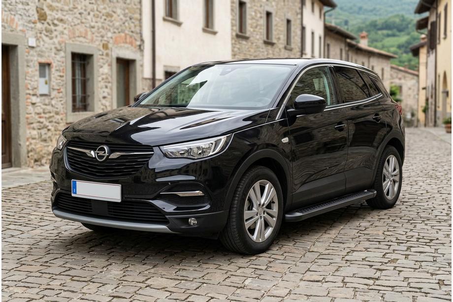 Opel Grandland X 2017– Allmond Black side steps (2 stuks, aluminium) Image