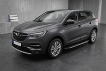 Opel Grandland X 2017– Side steps Bosphore Grey (set van 2, aluminium) foto 1