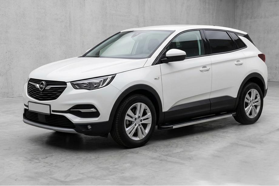 Opel Grandland X 2017– Side steps Maya V1 (2 stuks, aluminium) Image