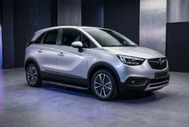 Opel Crossland X 2017–2024 Bosphorus Black side steps (2 stuks, aluminium) foto 1